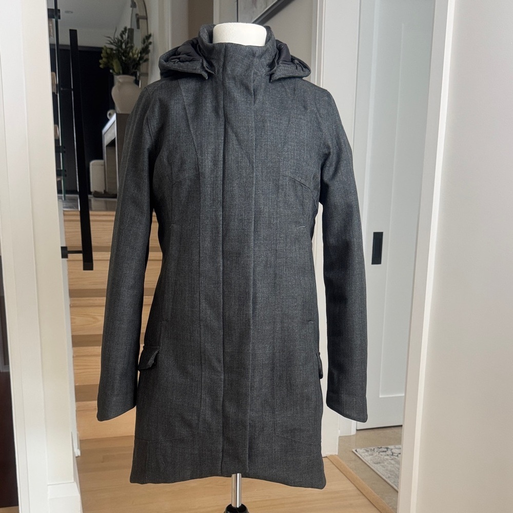 The North Face Temescal DryVent Geay Herringbone Trench Anorak Coat Size  M